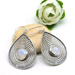Grosses boucles argent et...