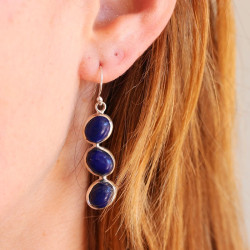 Boucle d'oreille argent et...