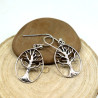 Boucles d'oreille arbre de vie en argent -  Mosaik bijoux indiens