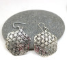 Boucles d'oreilles graine de vie argent - Mosaik bijoux indiens