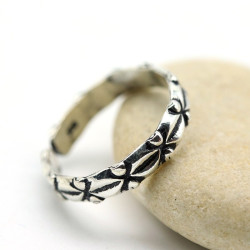 Bague d'orteil en argent à...