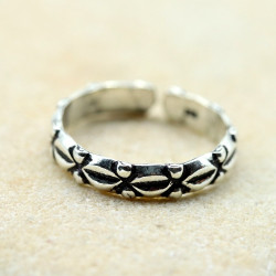 Bague d'orteil en argent à...