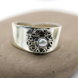 Bague d'orteil argent large...