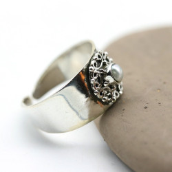 Bague d'orteil argent large...