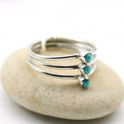 Bague d'orteil argent et 3...