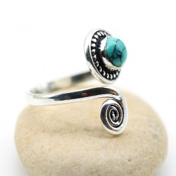 Bague d'orteil argent et...