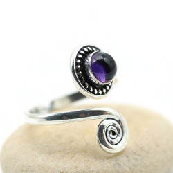 Bague d'orteil améthyste et...