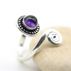 Bague d'orteil améthyste et...