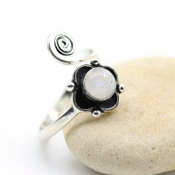 Bague d'orteil fleur pierre...