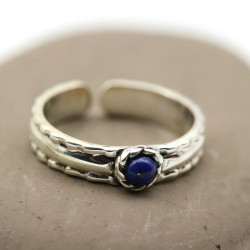 Bague de pied argent et...
