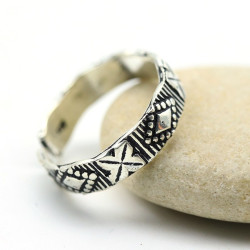 Bague d'orteil argent à...