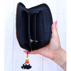 Pochette indienne brodé -...
