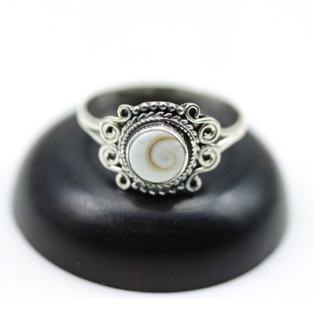 Bague argent oeil de sainte Lucie - Mosaik bijoux indiens