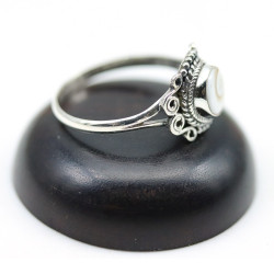 Bague argent fine coquillage - Mosaik bijoux indiens