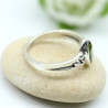 Bague fine péridot en argent - Mosaik bijoux indiens