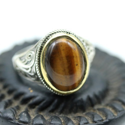 Bague oeil de tigre pour...