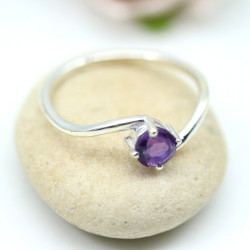 Bague fine argent pierre...