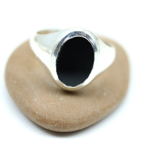 Chevalière en argent pour homme - Mosaik bijoux indiens