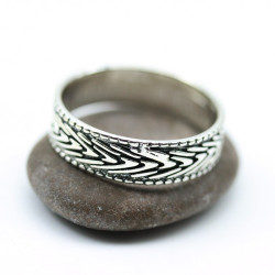 Anneau argent pour homme -...