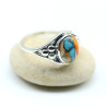 Bague argent pierre colorée - Mosaik bijoux indiens