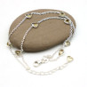 Bracelet argent et pierres citrine - Mosaik bijoux indiens
