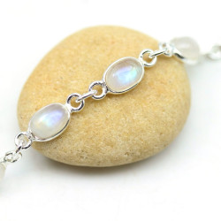 Bracelet fin argent pierres...