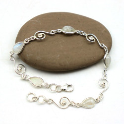 Bracelet pierre de lune en...