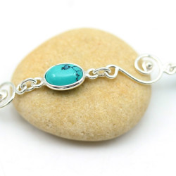 Bracelet argent spirales et...