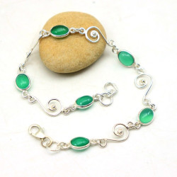 Bracelet argent spirales et...