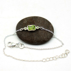 Bracelet en argent fin et...