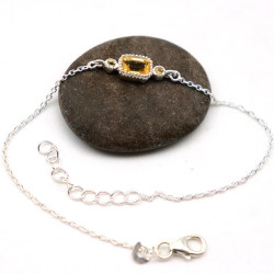 Bracelet en argent fin et...