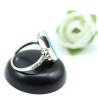 Bague argent bohème et turquoise - Mosaik bijoux indiens