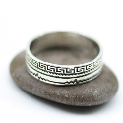 Bague homme argent - Mosaik...
