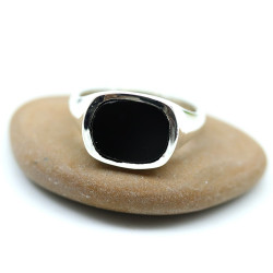 Bague homme argent pierre...
