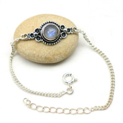 Bracelet argent pierre de...