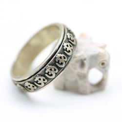 Bague anti-stress argent -...