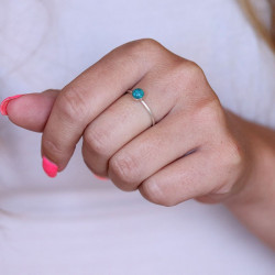 Bague fine argent - Mosaik...