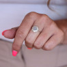 Bague argent fleur - Mosaik bijoux indiens