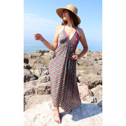 Robe indienne dos nu longue...