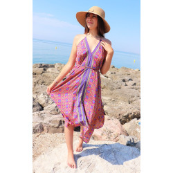 Robe indienne rose, verte...