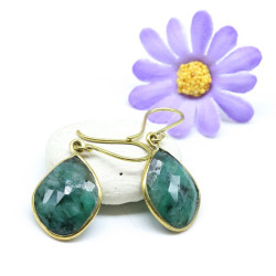 Boucles d'oreille émeraude...