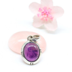 Pendentif argent améthyste...