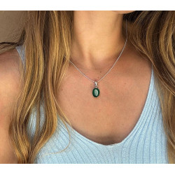 Pendentif argent agate...