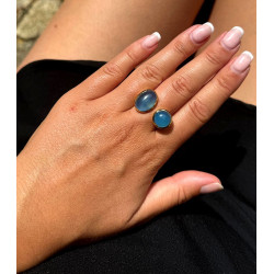 Bague dorée pierre...