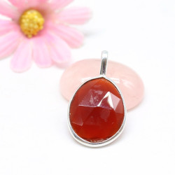 Pendentif argent cornaline...