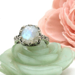 Bague argent pierre de lune...