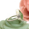 Bague préhnite en argent - Mosaik bijoux indiens