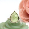 Bague argent pierre verte - Mosaik bijoux indiens