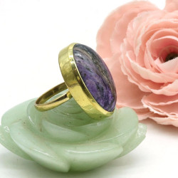 Bague laiton pierre...