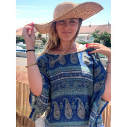 Top hippie chic fluide -...